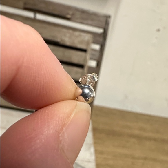 925 sterling silver great shape smoky quartz brown faceted crystal drop earrings - Picture 6 of 6